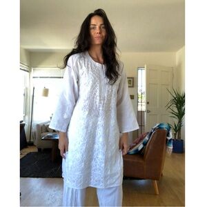 Hand Embroidered Indian Tunic